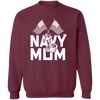 Navy Mom Pullover Sweatshirt