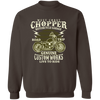 Chopper Motorcycle Garge Pullover Sweatshirt