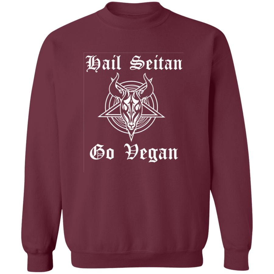 Hail Seitan Go Vegan Pullover Sweatshirt