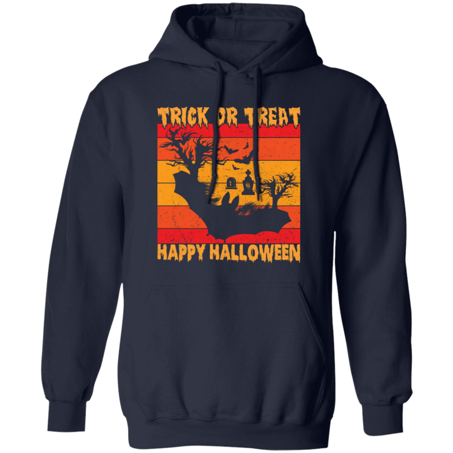 Trick Or Treat Happy Halloween Pullover Hoodie