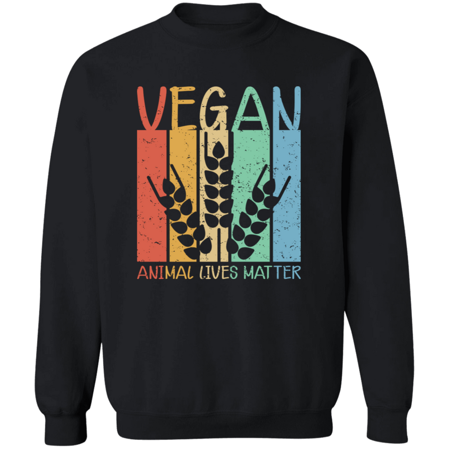 Vegan Animal Lives Matter Pullover Sweatshirt