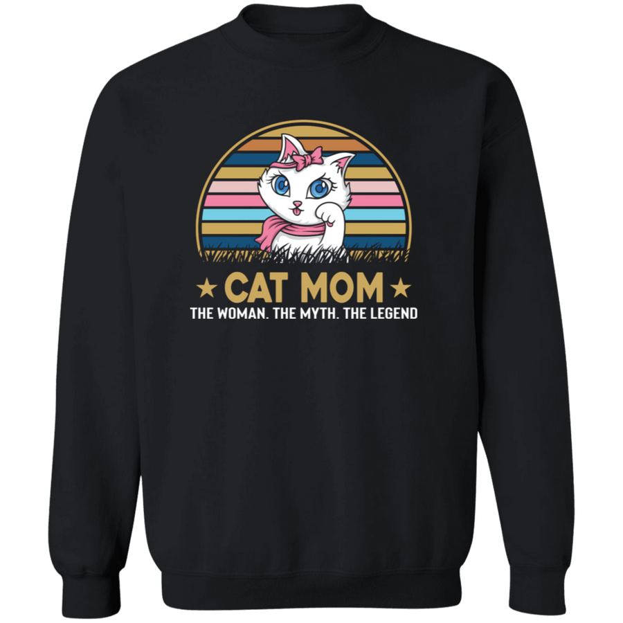 Cat Mom Pullover Sweatshirt