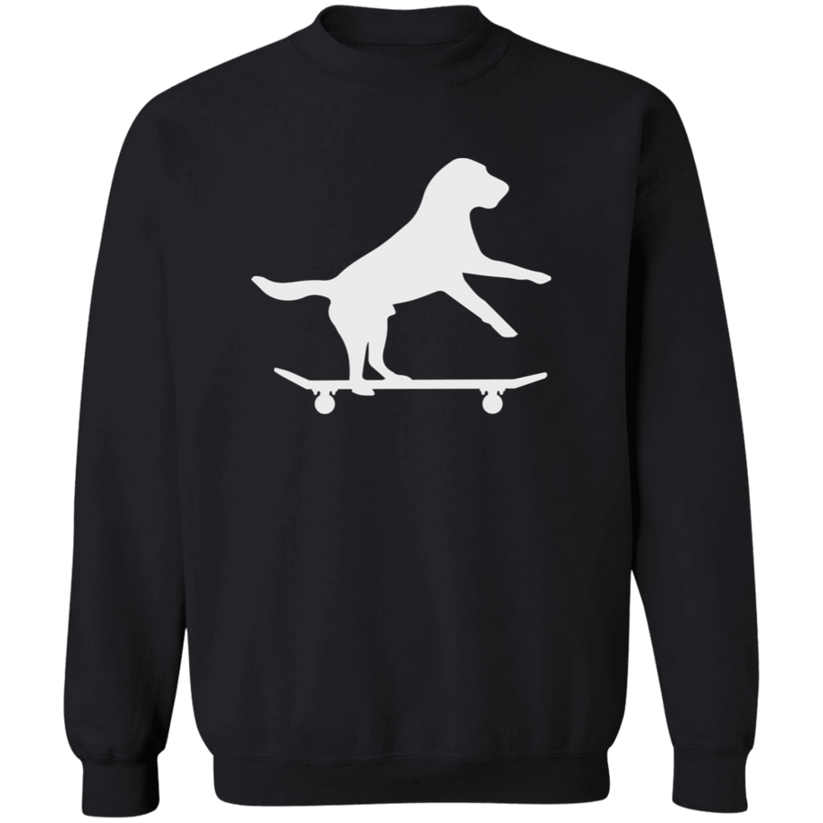 Dog Skating Pullover Sweatshirt