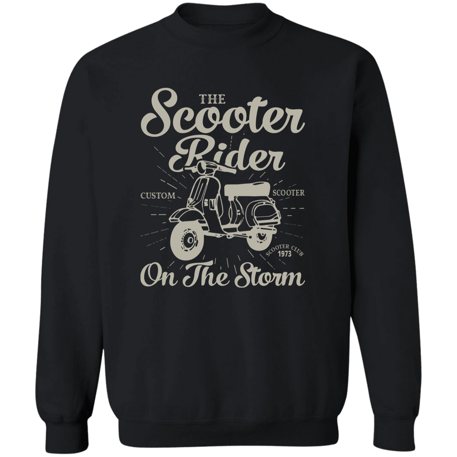 Scooter Rider On The Storm Pullover Sweatshirt