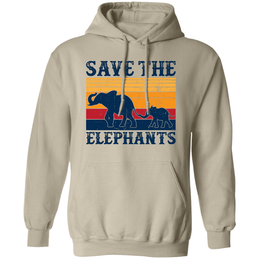Save The Elephhants Pullover Hoodie