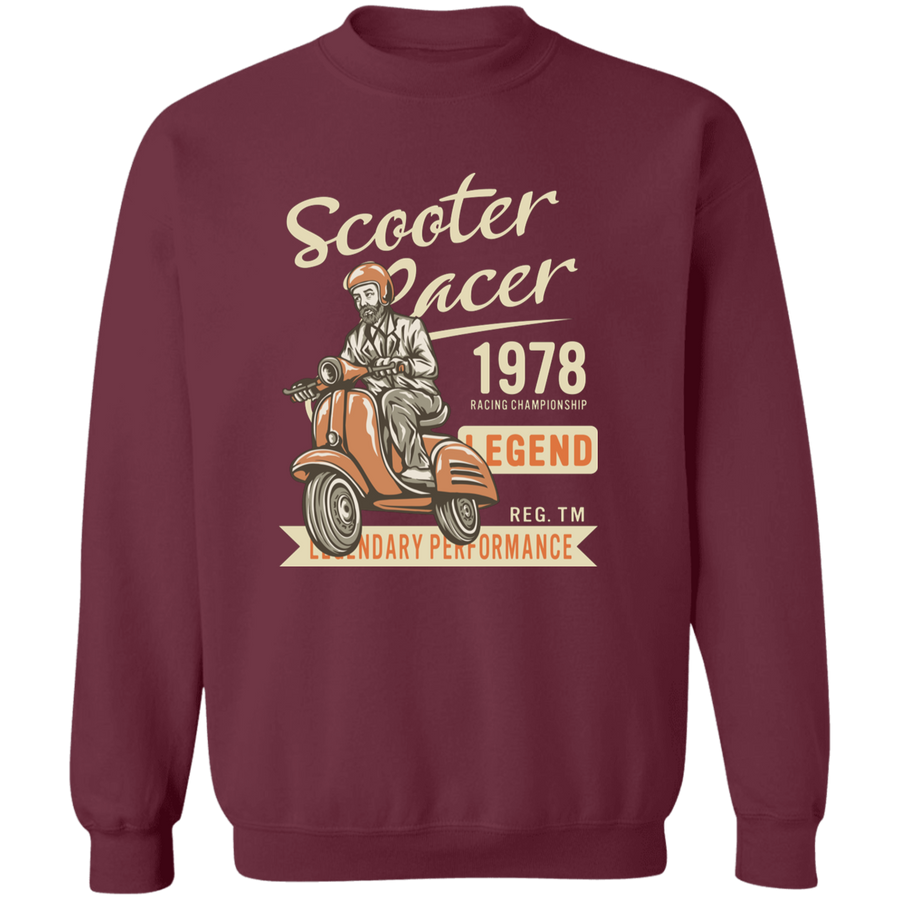 Scooter Racer Pullover Sweatshirt