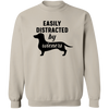 Easily Distracted By Wieners Pullover Sweatshirt