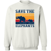 Save The Elephants Pullover Sweatshirt