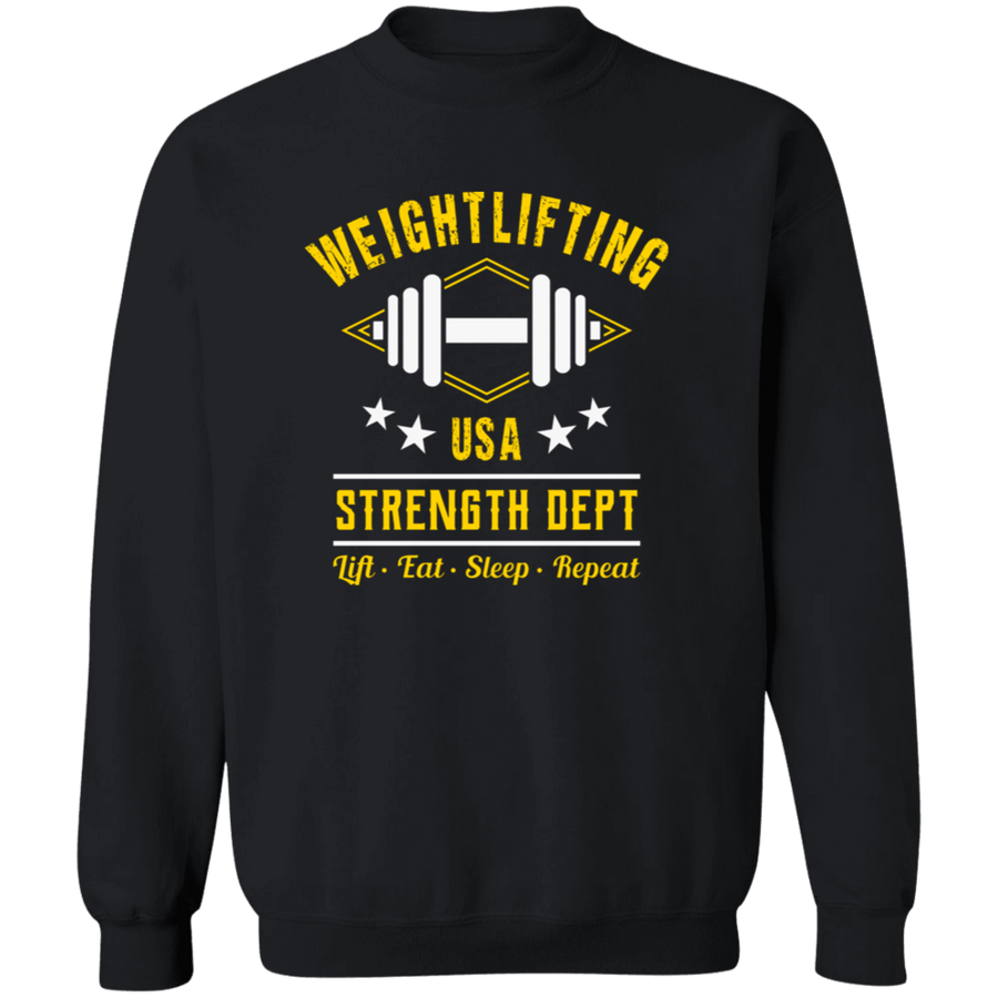 Weightlifting Usa Strength Dept Pullover Sweatshirt