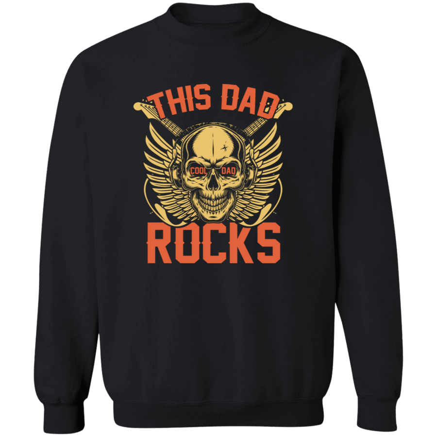 This Dad Rocks Pullover Sweatshirt