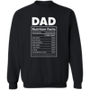 Dad Nutrition Facts Pullover Sweatshirt