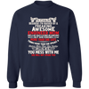 I'm A Lucky Son Because i'm Raised By A Freaking Awesome Engineer Mom Pullover Sweatshirt
