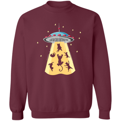 Alien Cat Pullover Sweatshirt